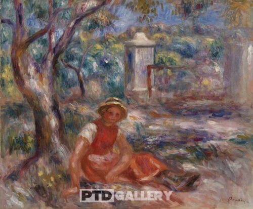 Cô gái dưới chân cây Pierre Auguste Renoir