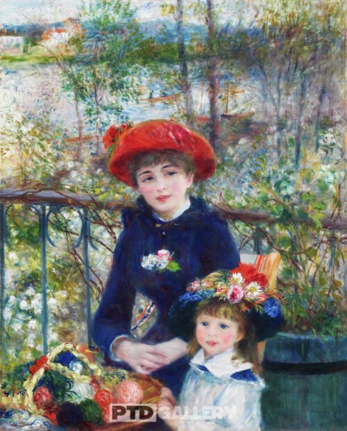 Hai chị em trên sân thượng (1881) Pierre Auguste Renoir