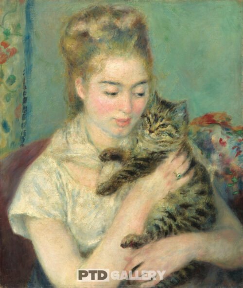 Người đàn bà với con mèo (1875) Pierre Auguste Renoir