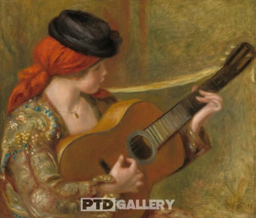 Người phụ nữ Tây Ban Nha với cây đàn guitar (1898) Pierre Auguste Renoir