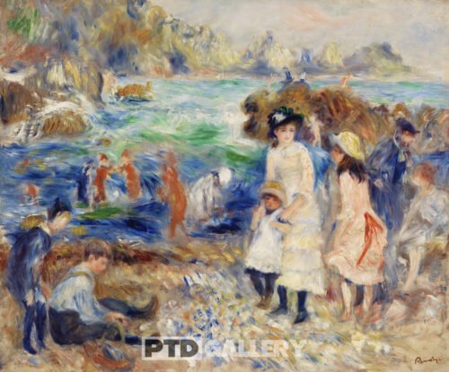 Những đứa trẻ trên bờ biển Guernsey (1883) Những đứa trẻ trên bờ biển Guernsey (1883) Pierre Auguste Renoir