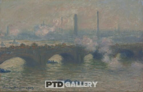 Cầu Waterloo trong ngày xám xịt (1903) Claude Monet 0