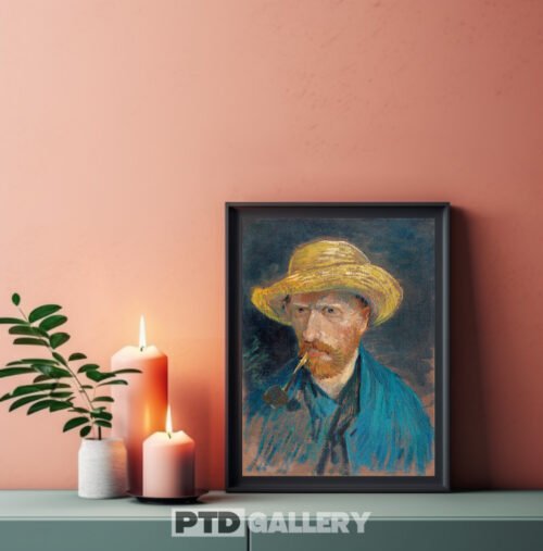 Chân dung tự họa với mũ rơm và tẩu thuốc (1887) Vincent Van Gogh 1