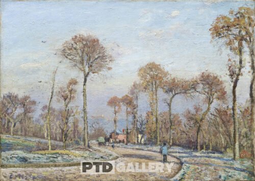 Đường tới Versailles-Louveciennes-Sương sớm (1871) Camille Pissarro