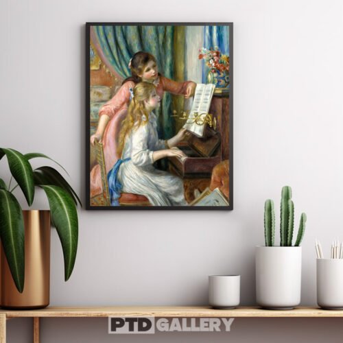 Hai cô gái trẻ bên đàn piano Pierre Auguste Renoir 1