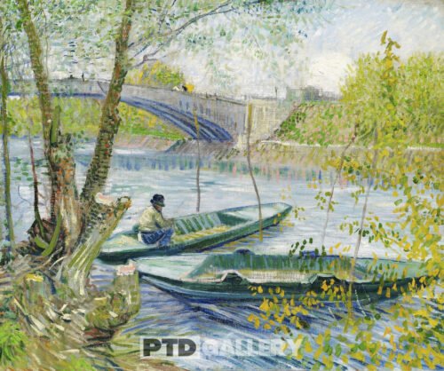 Câu cá vào mùa xuân, Pont de Clichy (1887) Vincent Van Gogh 0