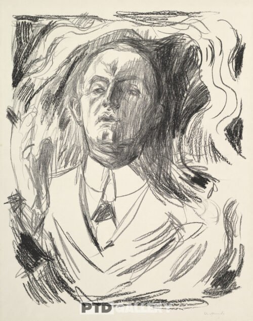 Chân dung tự họa với điếu xì gà (1908-1909) Edvard Munch