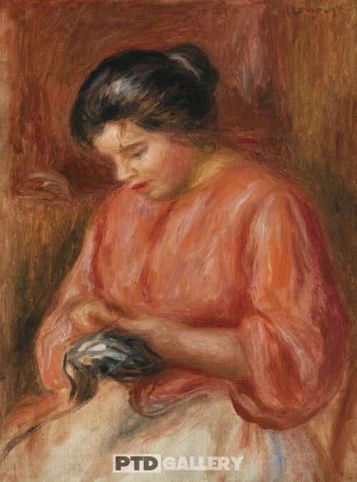 Cô gái may vá (1909) Pierre Auguste Renoir