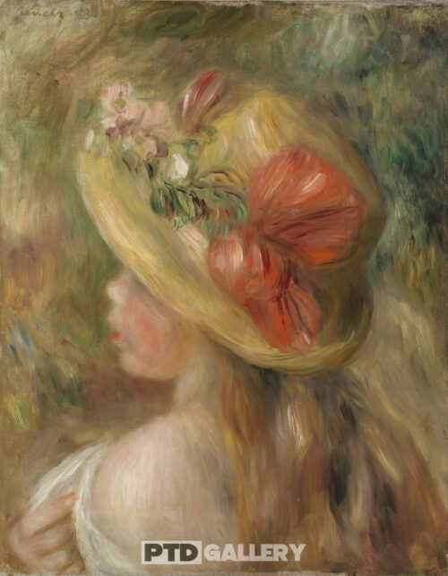 Cô gái trẻ đội mũ Pierre Auguste Renoir