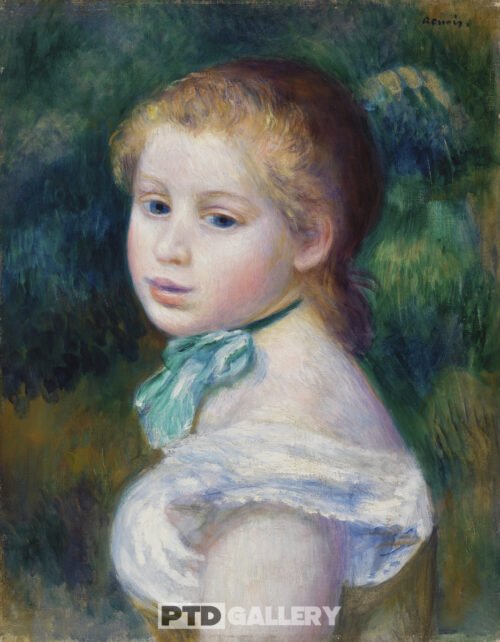 Đầu cô gái trẻ Pierre Auguste Renoir 0