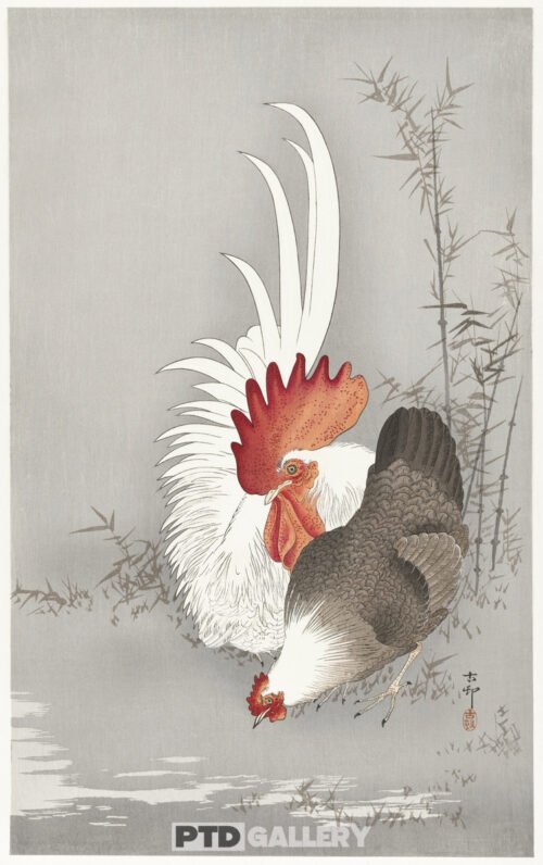 Gà trống và gà (1900-1930) Ohara Koson