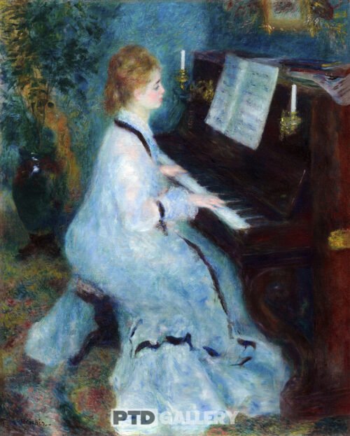 Người phụ nữ bên cây đàn piano (1875 - 1876) Pierre Auguste Renoir