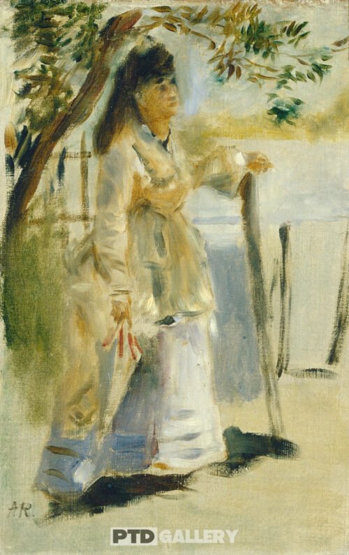 Người phụ nữ bên hàng rào (1866) Pierre Auguste Renoir