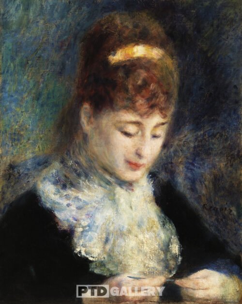 Người phụ nữ đan móc (1877) Pierre Auguste Renoir