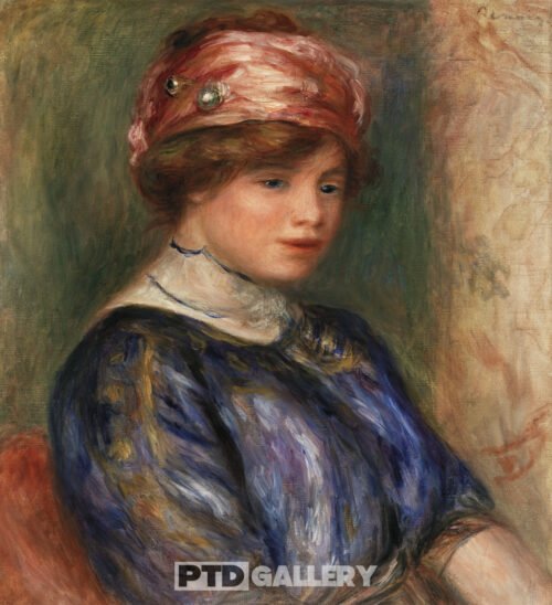 Người phụ nữ trẻ mặc áo xanh bán thân (1911) Pierre Auguste Renoir