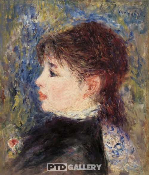 Người phụ nữ trẻ với hoa hồng (1877) Pierre Auguste Renoir