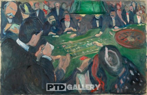 Tại bàn Roulette ở Monte Carlo (1892) Edvard Munch