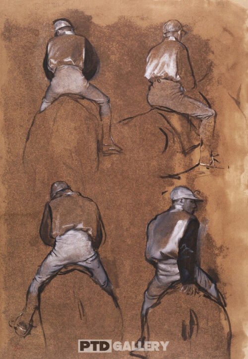 Bốn nghiên cứu về một tay đua ngựa (1866) Edgar Degas